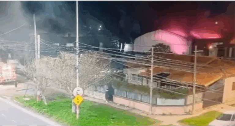 CUATRO DELINCUENTES INCENDIARON UNA AGENCIA DE AUTOS EN ENSENADA Y HUYERON: FUERON DETENIDOS TRAS EL RASTREO POR CÁMARAS