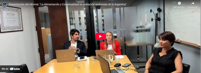 LA ALIMENTACIÓN Y COMENSALIDAD EN POBLACIÓN ASALARIADA DE LA ARGENTINA
