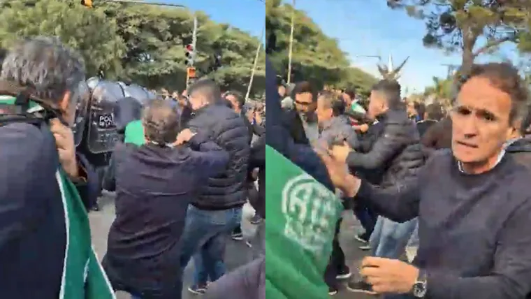 INCIDENTES EN UNA PROTESTA DE ATE: GABRIEL KATOPODIS QUEDÓ EN EL MEDIO Y HAY 2 POLICÍAS HERIDOS