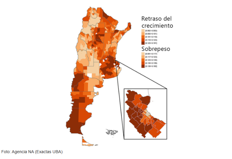 MAPA DEL SOBREPESO Y EL RETRASO DEL CRECIMIENTO EN LA ARGENTINA: EN QUÉ ZONAS DEL PAÍS COEXISTEN