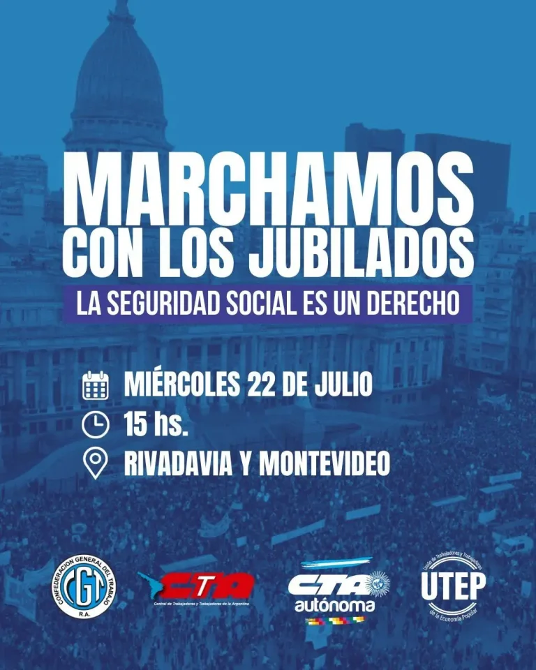 SE RECALIENTA LA CALLE: GREMIOS ADVIERTEN QUE TERMINÓ EL «VERANITO MUNDIALISTA» DE MILEI Y MARCHAN CON LOS JUBILADOS